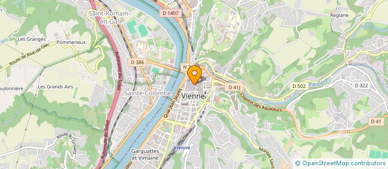 localisation de l'entreprise SCI TABUTEAU-HUBERT  VIENNE