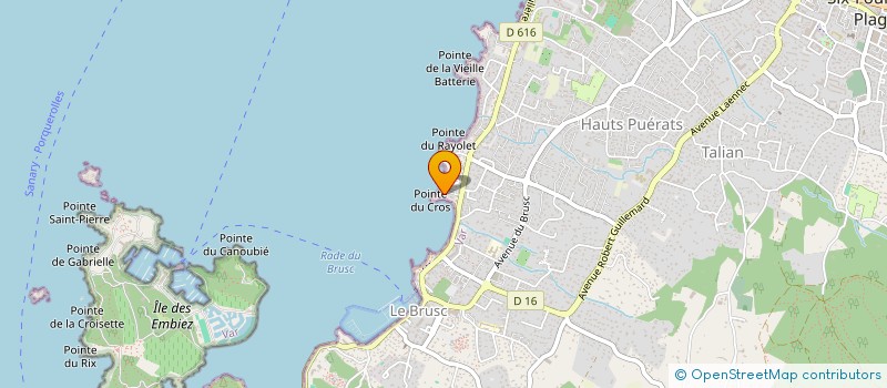 localisation de l'entreprise SCI TAC-TIC à SIX-FOURS-LES-PLAGES