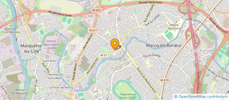 localisation de l'entreprise SCI TACA 2 à MARCQ-EN-BARŒUL