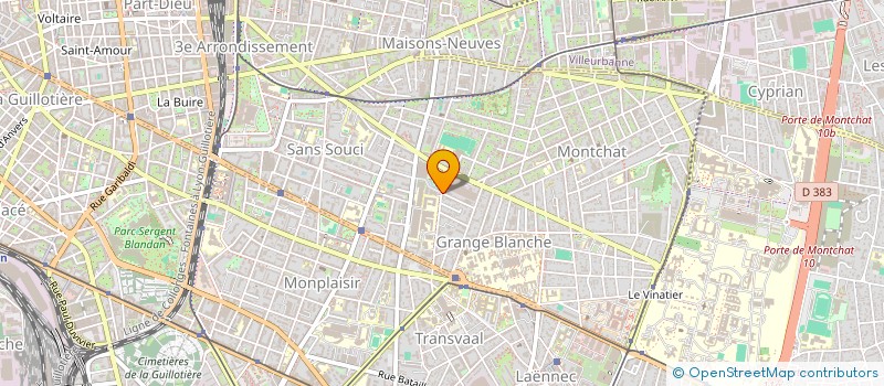 localisation de l'entreprise SCI TACAPES  LYON