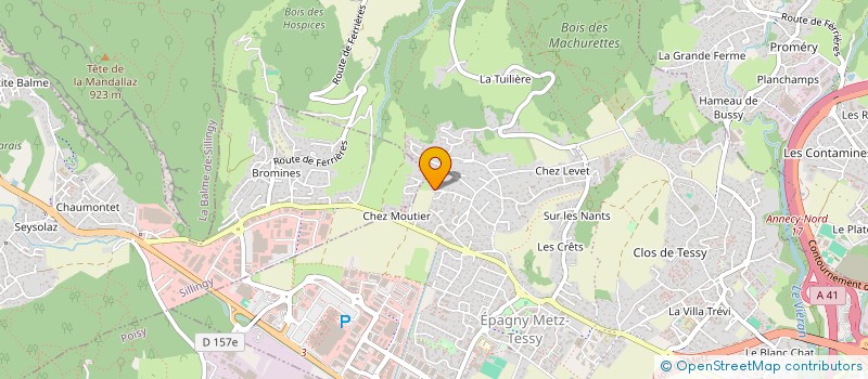 localisation de l'entreprise SCI TACC  EPAGNY METZ-TESSY