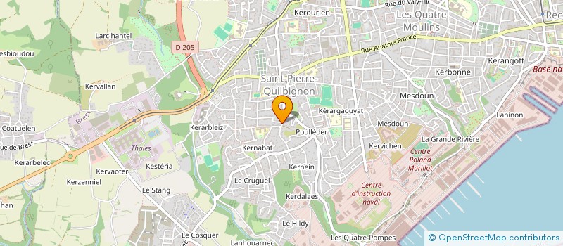 localisation de l'entreprise SCI TACHENN DES 4 POMPES  BREST