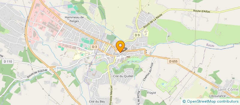 localisation de l'entreprise SCI TACHON  BAZAS