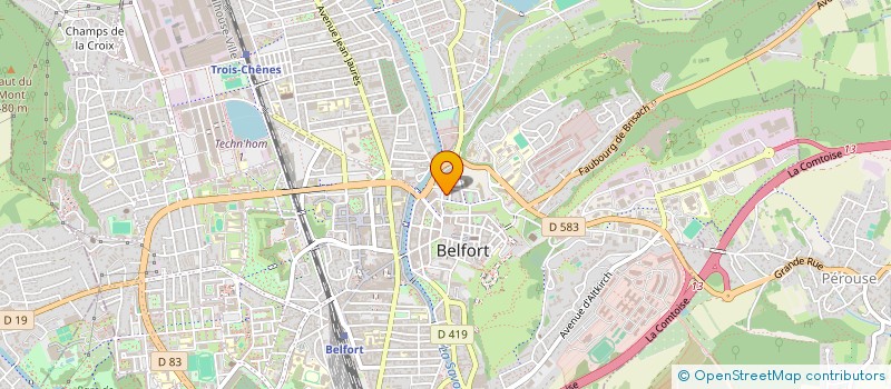 localisation de l'entreprise SCI TADAM à BELFORT