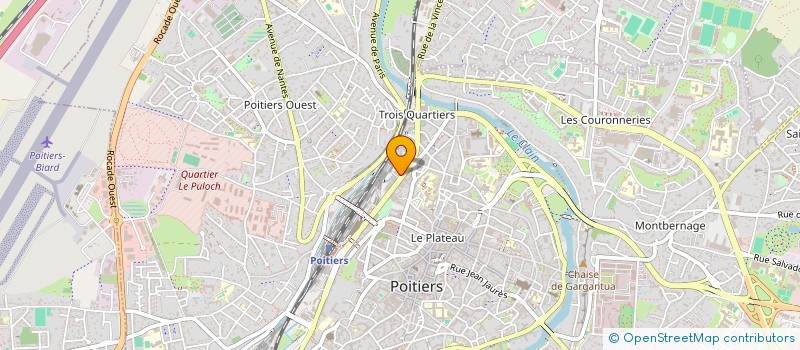 localisation de l'entreprise SCI TADELLE  POITIERS