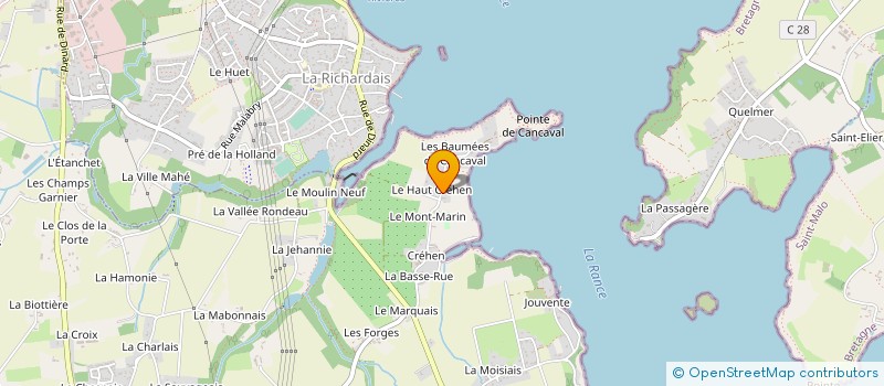 localisation de l'entreprise SCI TADEN à PLEURTUIT