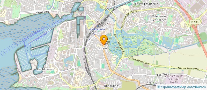 localisation de l'entreprise SCI TADRIGO  LA ROCHELLE