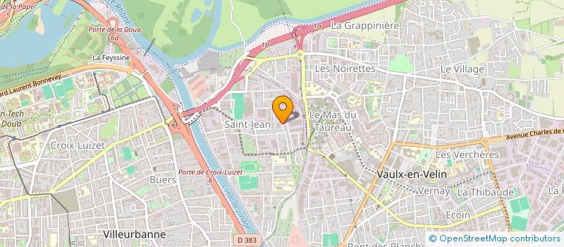 localisation de l'entreprise SCI TAG  VILLEURBANNE