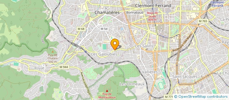 localisation de l'entreprise SCI TAG  CHAMALIERES