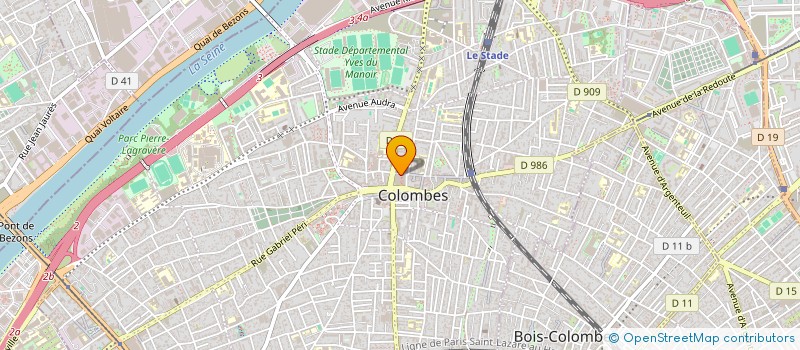 localisation de l'entreprise SCI TAGADETE  COLOMBES