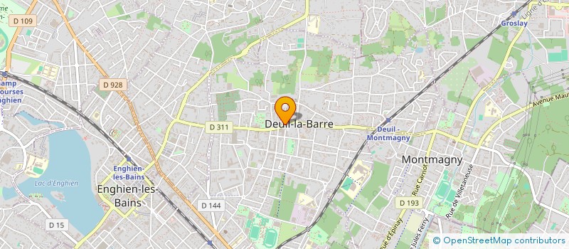 localisation de l'entreprise SCI TAGG  DEUIL-LA-BARRE