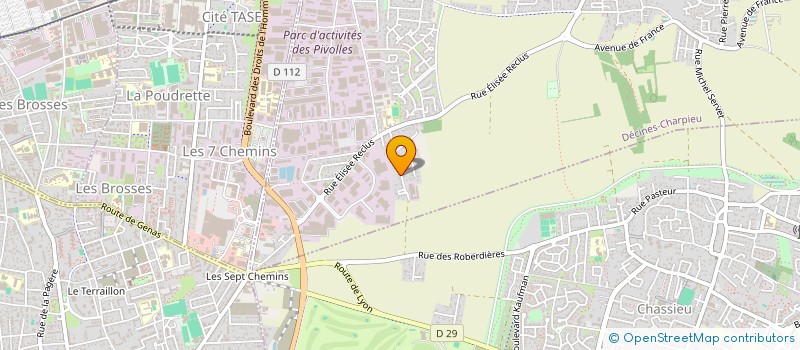 localisation de l'entreprise SCI TAGOUNITE  DECINES-CHARPIEU