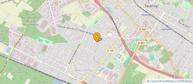 localisation de l'entreprise SCI TAGS COMPAGNY  BEAUCHAMP