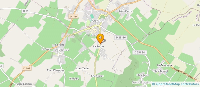 localisation de l'entreprise SCI TAGWENO  ARCHIAC