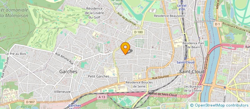 localisation de l'entreprise SCI TAHERE à SAINT-CLOUD