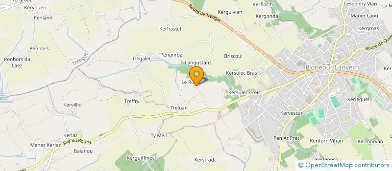 localisation de l'entreprise SCI TAHITI  PLONEOUR-LANVERN