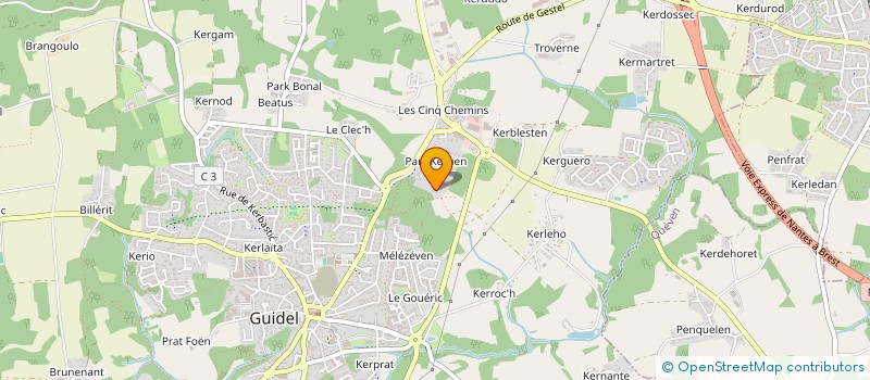 localisation de l'entreprise SCI TAHITI  GUIDEL