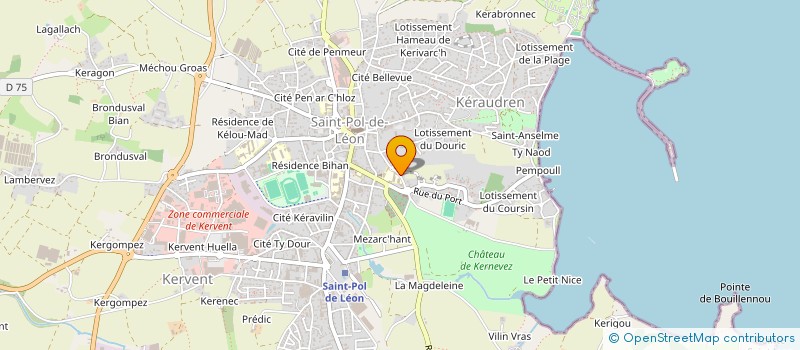 localisation de l'entreprise SCI TAHITI TREAZH  SAINT-POL-DE-LEON