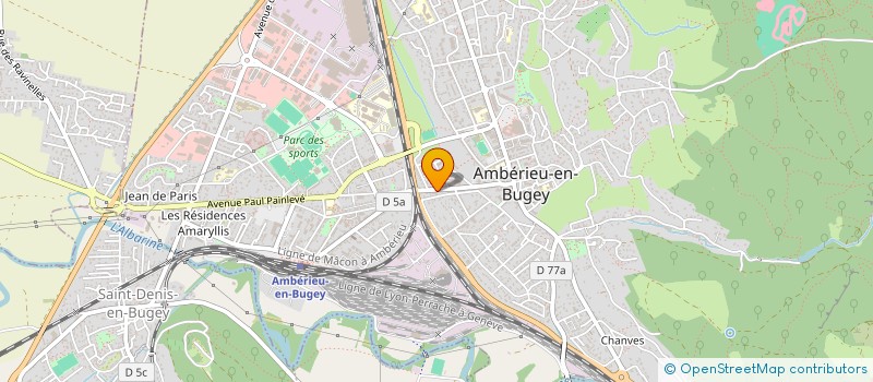 localisation de l'entreprise SCI TAHITIAN HK  AMBERIEU-EN-BUGEY