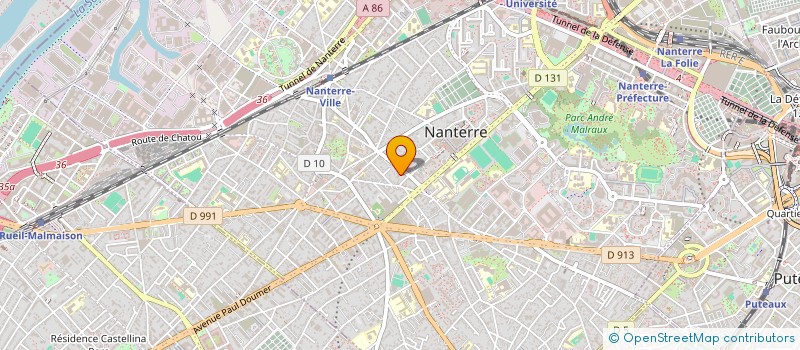 localisation de l'entreprise SCI TAHNUA  NANTERRE