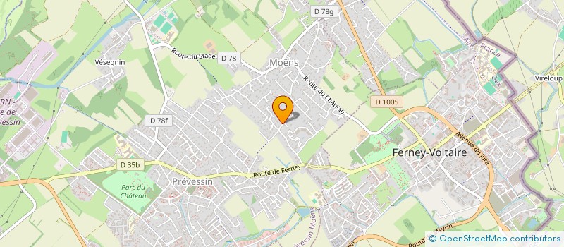 localisation de l'entreprise SCI TAHOE à PREVESSIN-MOENS