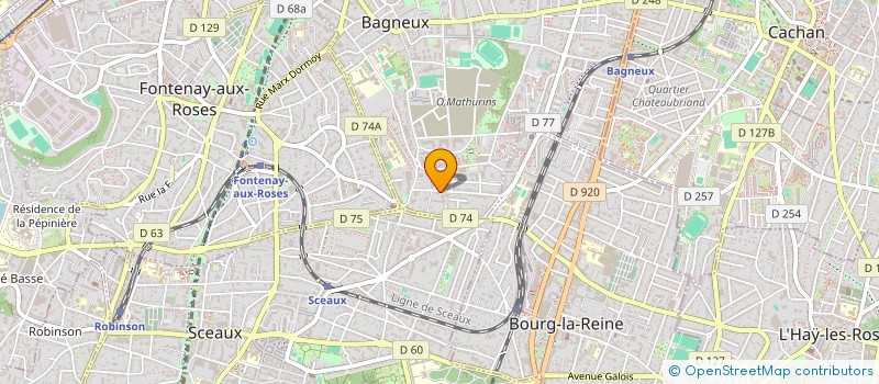 localisation de l'entreprise SCI TAHRAT à BAGNEUX