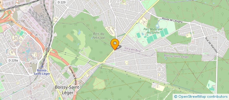 localisation de l'entreprise SCI TAHYRON à BOISSY-SAINT-LEGER