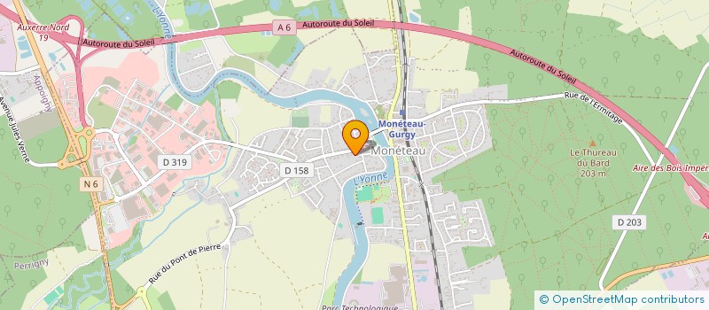 localisation de l'entreprise SCI TAILLANDIER B. à MONETEAU