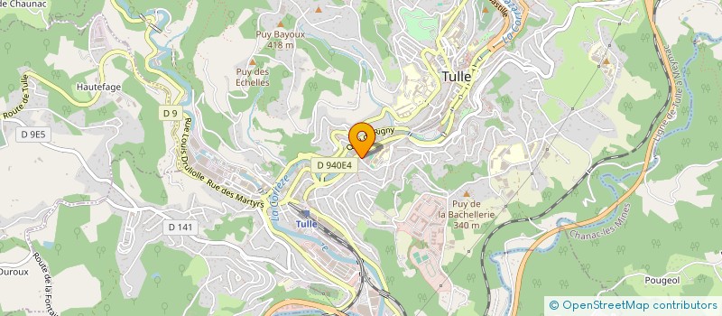 localisation de l'entreprise SCI TAILLEFER  TULLE