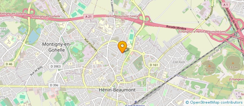 localisation de l'entreprise SCI TAILLIEZ GALLAND  HENIN-BEAUMONT