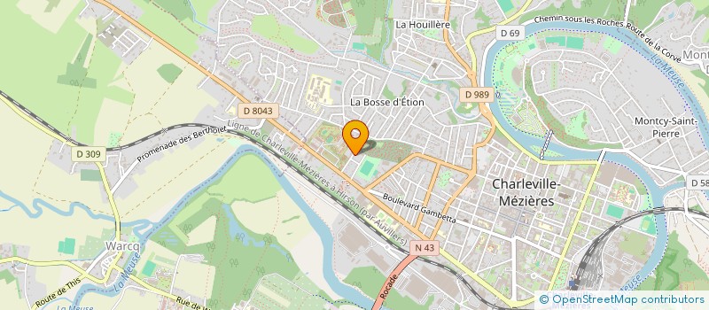 localisation de l'entreprise SCI TAINE  CHARLEVILLE-MEZIERES
