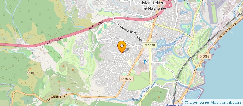 localisation de l'entreprise SCI TAIPAN  MANDELIEU-LA-NAPOULE