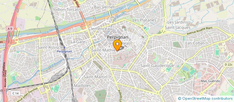 localisation de l'entreprise SCI TAJA  PERPIGNAN