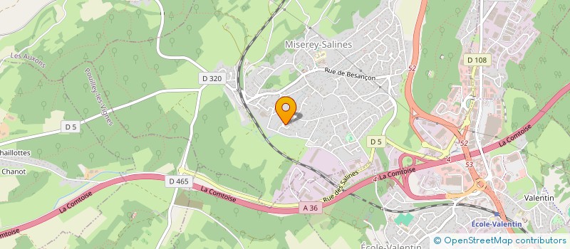 localisation de l'entreprise SCI TAK  MISEREY-SALINES