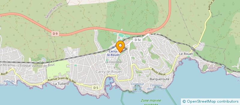 localisation de l'entreprise SCI TAKA  CARRY-LE-ROUET