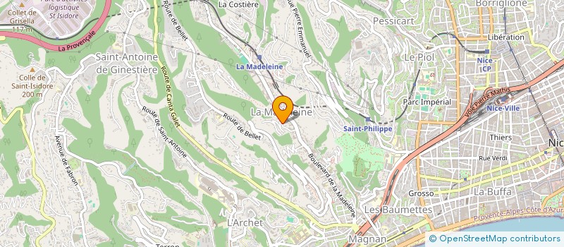localisation de l'entreprise SCI TAKMIA à NICE
