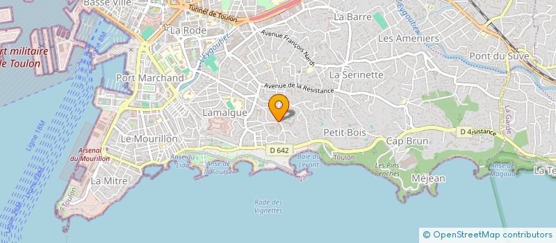 localisation de l'entreprise SCI TAL AR MEN  TOULON