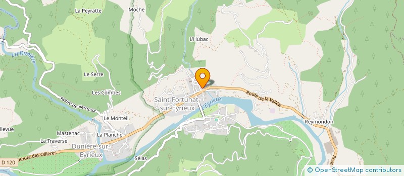 localisation de l'entreprise SCI TALAGRO  SAINT-FORTUNAT-SUR-EYRIEUX