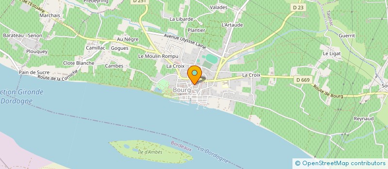 localisation de l'entreprise SCI TALC à BOURG