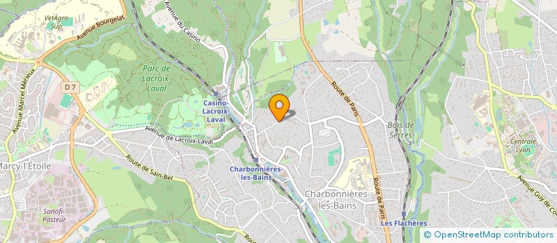 localisation de l'entreprise SCI TALCHAN  CHARBONNIERES-LES-BAINS