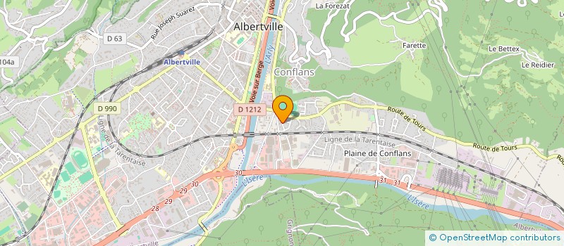 localisation de l'entreprise SCI TALE  ALBERTVILLE