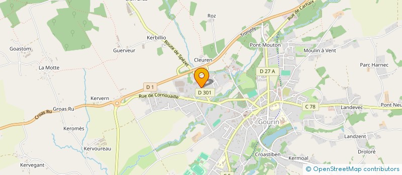 localisation de l'entreprise SCI TALEC IMMO  GOURIN