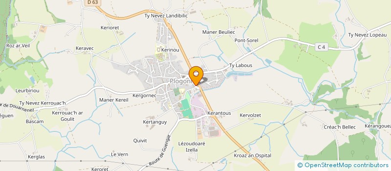 localisation de l'entreprise SCI TALEN  PLOGONNEC