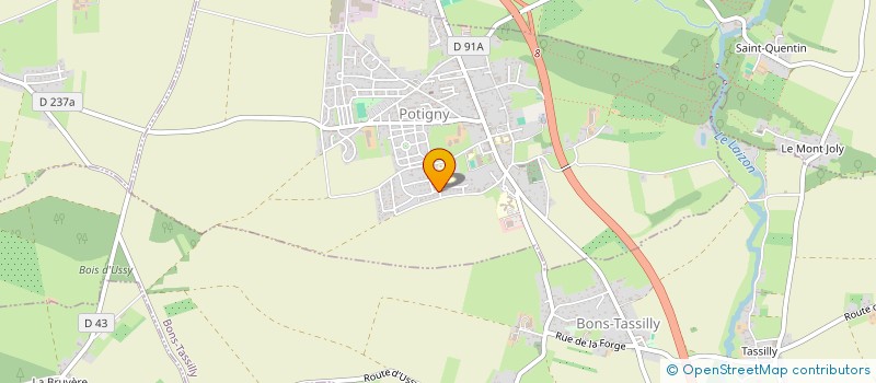 localisation de l'entreprise SCI TALEN  POTIGNY