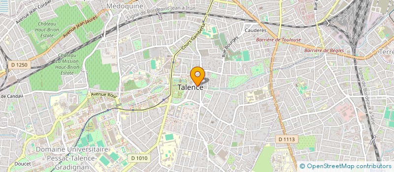 localisation de l'entreprise SCI TALENCE BOULEVARDS  TALENCE