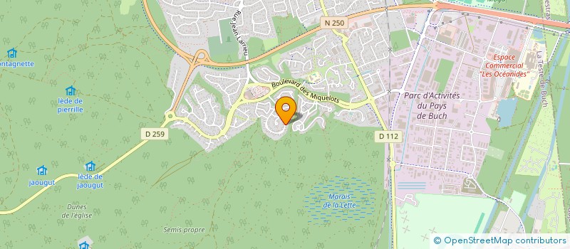localisation de l'entreprise SCI TALENTON GONTHIER  LA TESTE-DE-BUCH
