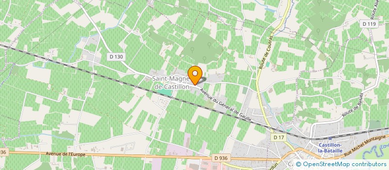 localisation de l'entreprise SCI TALEYSON  SAINT-MAGNE-DE-CASTILLON