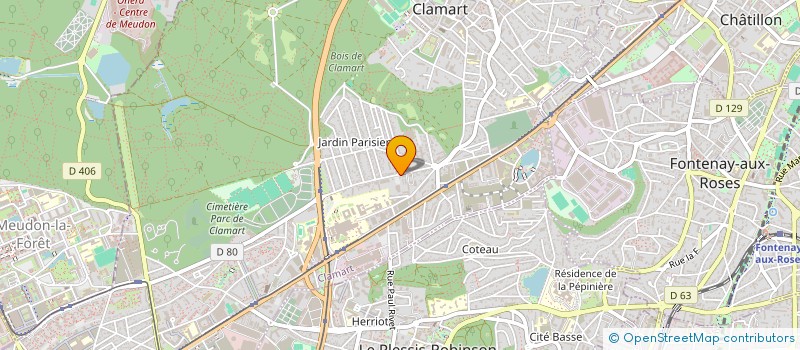 localisation de l'entreprise SCI TALI à CLAMART