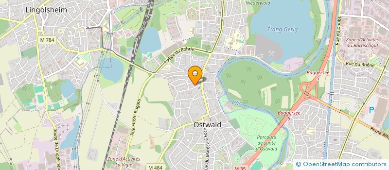 localisation de l'entreprise SCI TALIA  OSTWALD