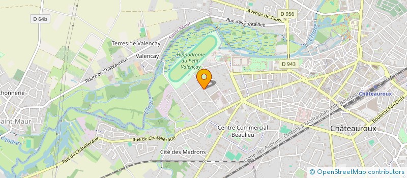 localisation de l'entreprise SCI TALLEYRAND à CHATEAUROUX